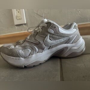 Nike Gray and White Athletic Shoes AL8